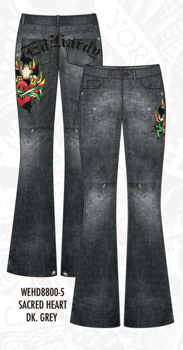 ed hardy SACRED HEART BOOTCUT JEAN (WEHD8800-5)