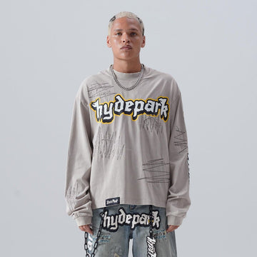 Hydepark long sleeve Tee On the Brink LST - Cream