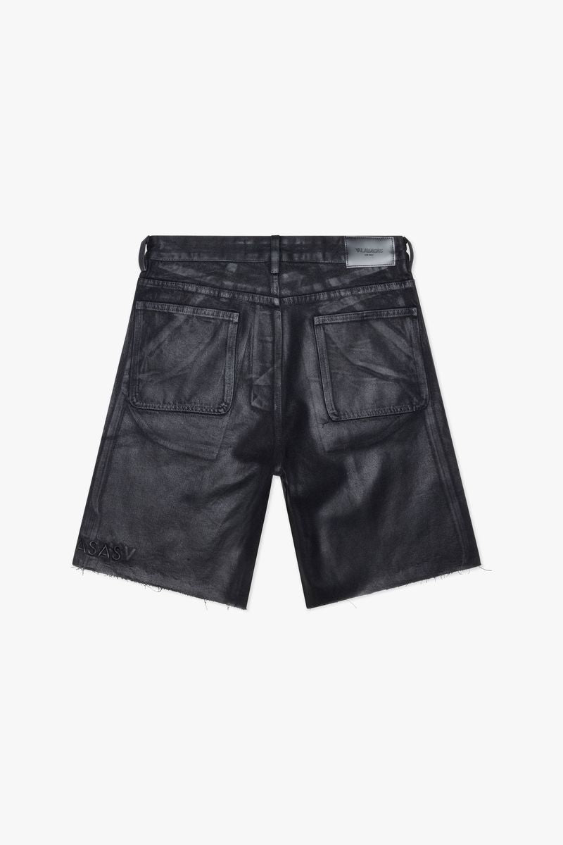 Mr.Shorts-Black wash waxed