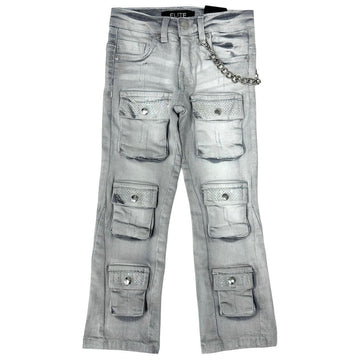 ELITE Kids STACKED CARGO STONE JEANS (720-JR)