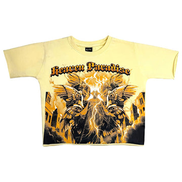 Elite Kids PARADISE Cropped Oversized Tee (4282-JR)