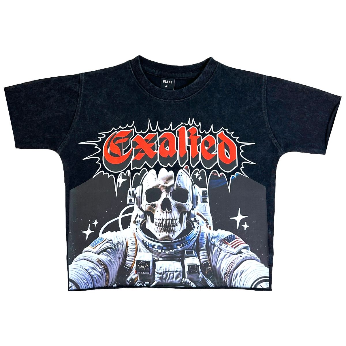 EXALTED Cropped Oversized Kids Tee and Short Set(4290-JR)