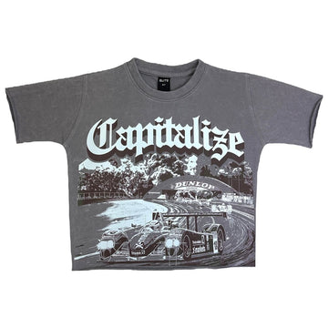 Elite Kids CAPITALIZE Cropped Oversized Kids Tee And Short Set (4293-JR)