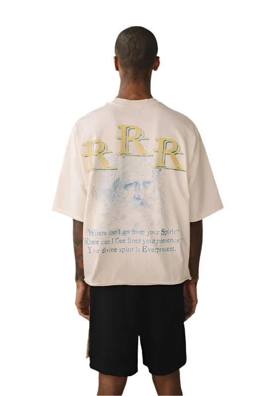 Reserve cream and blue gftd tee