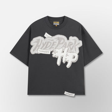 HYDEPARK MEN TEE GREY AND CREAM