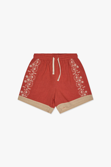 VALABASAS "ROME" SHORTS (VLBS-VSH2-1008) RED