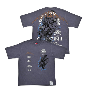 Gunzinii charcoal tshirt GZ613-CHA