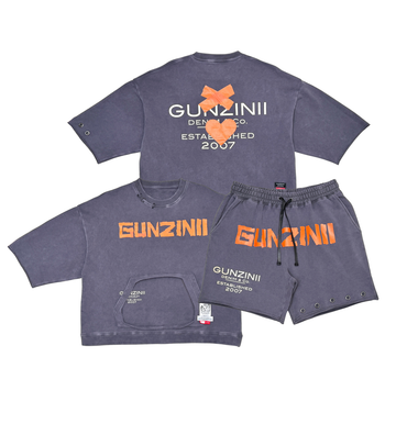Gunzinii charcoal short set GZ623/GZ624-CHA