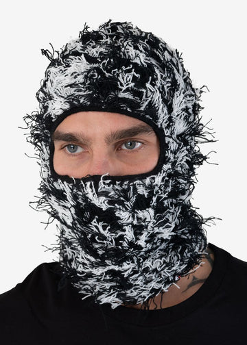 ETHIKA BLACK AND WHITE COLOR SKI MASK