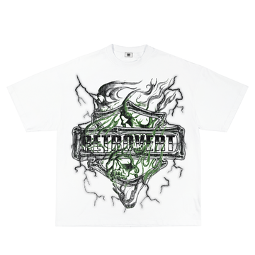 Retrovert GREEN SKULL T-SHIRT (SS25 04 Copy) Green
