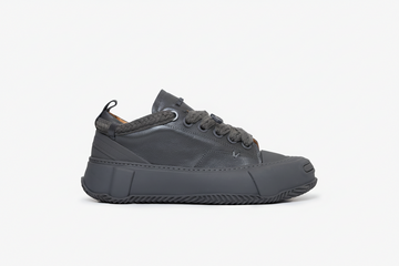 VALABASAS CHARCOAL LOW TOP  LEATHER SHOES