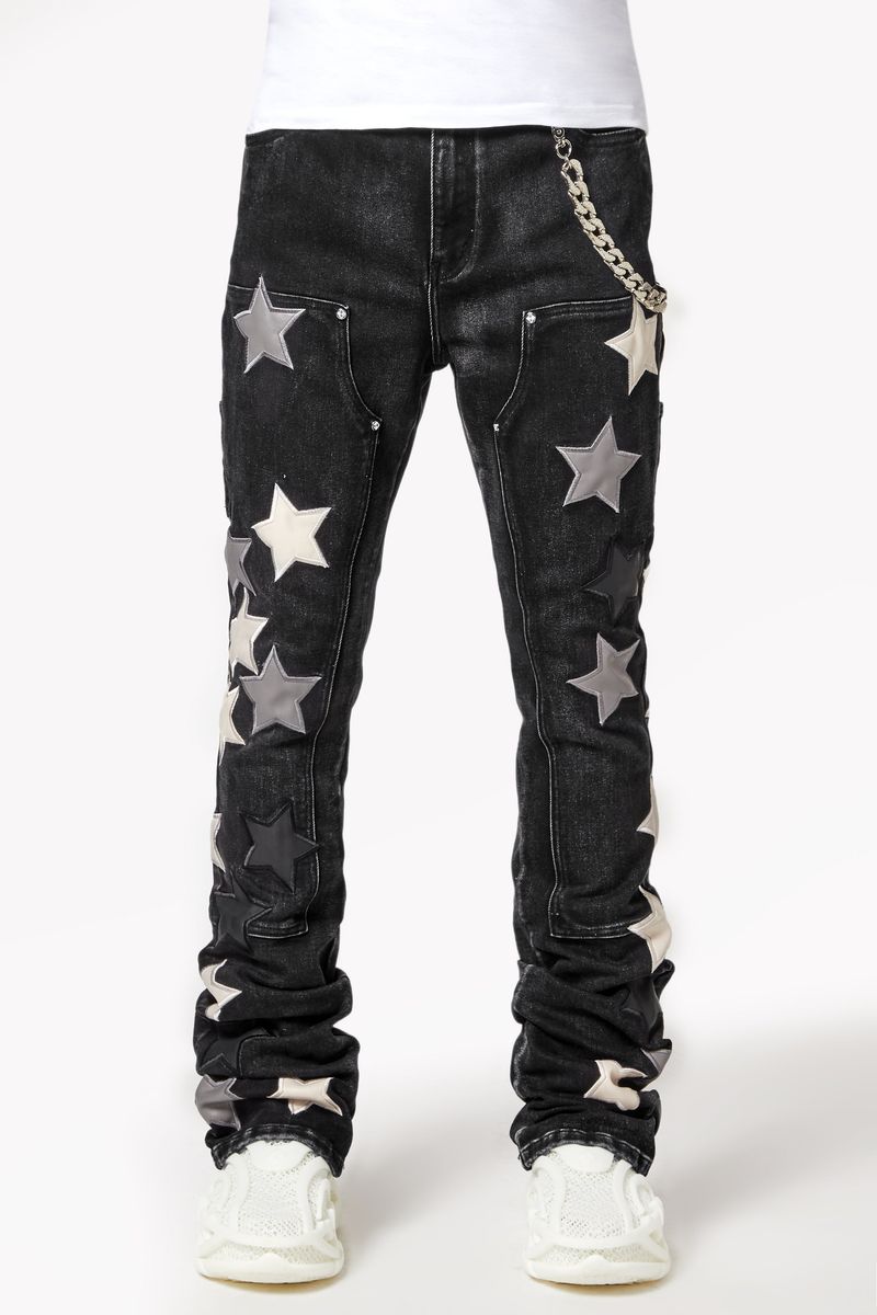 GUAPI Obsidian Black Vintage Stars Denim (Obsidian-Black-Vintage-Stars-Denim)