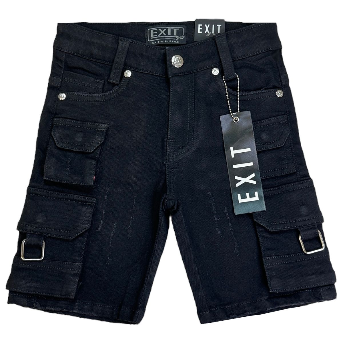 Exit Kids Brand Cargo Denim Shorts EX-25107