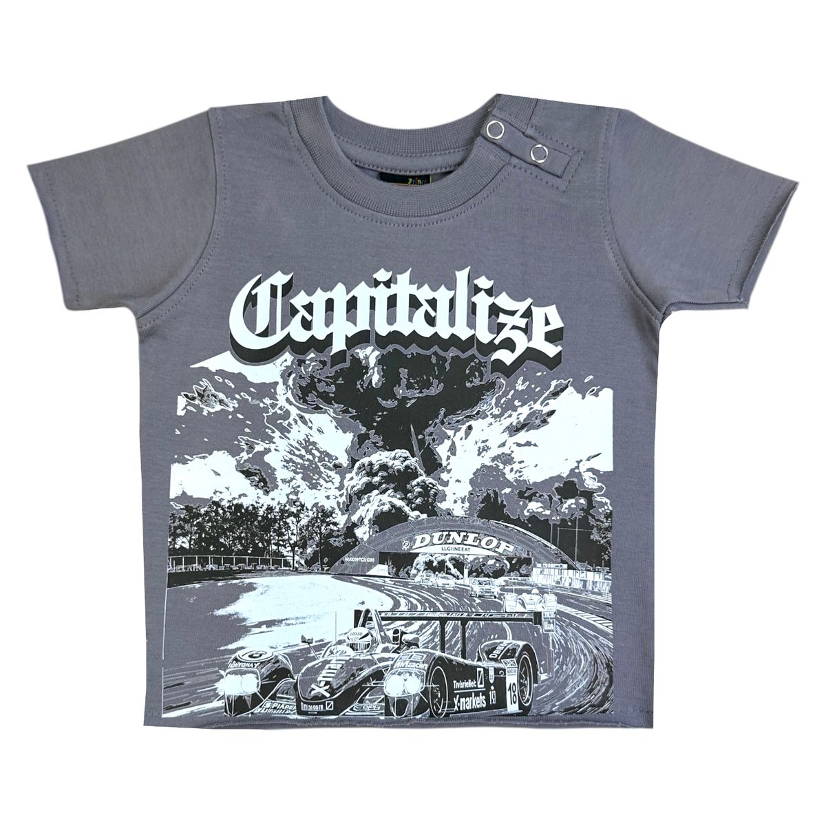Elite kids CAPITALIZE Cropped Oversized Infant Tee And Short