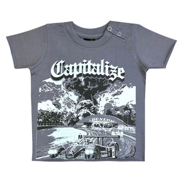 Elite kids CAPITALIZE Cropped Oversized Infant Tee And Short