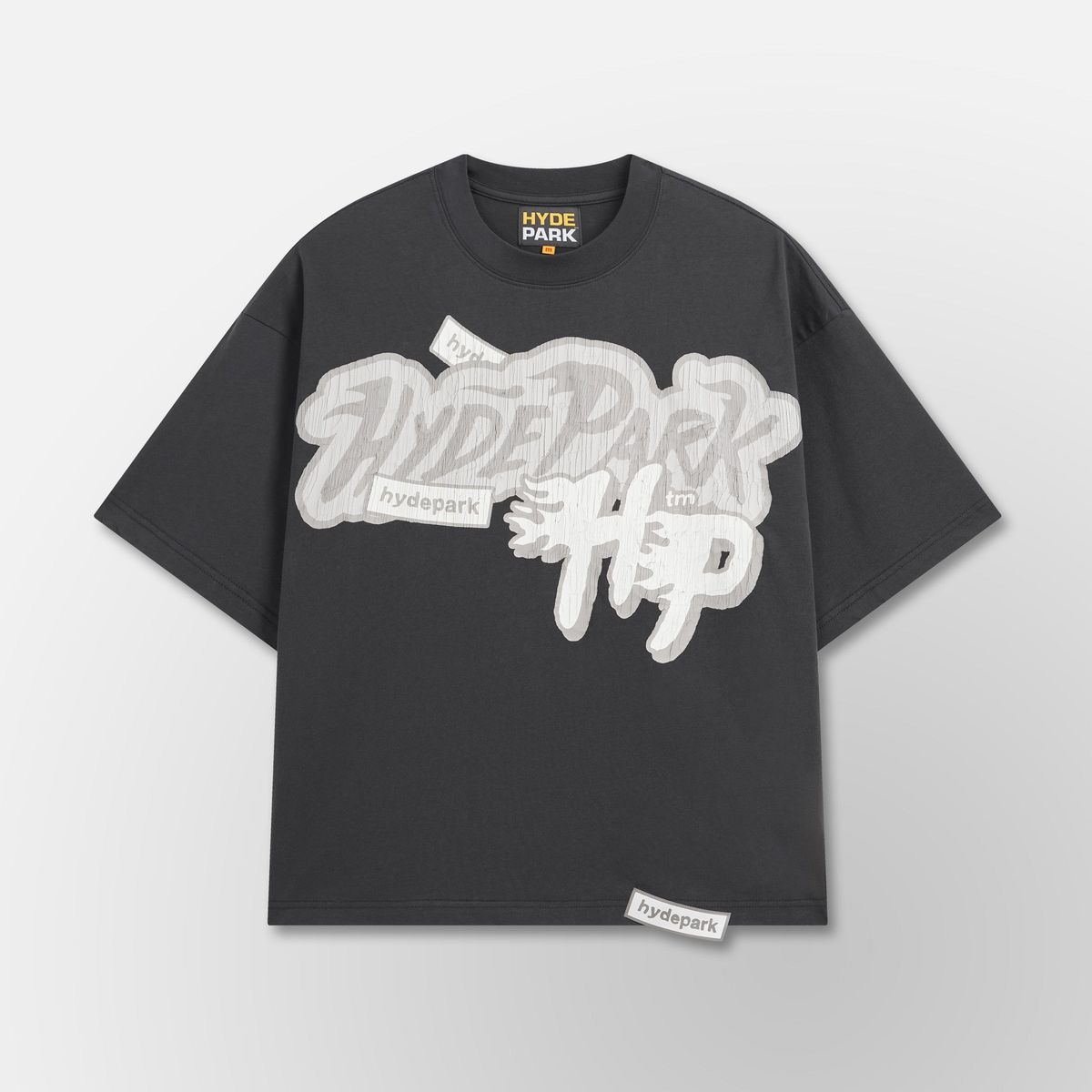 HYDEPARK MEN TEE GREY AND CREAM