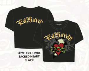 ED HARDY SACRED HEART BABY TEE (EHW1104-149RS)