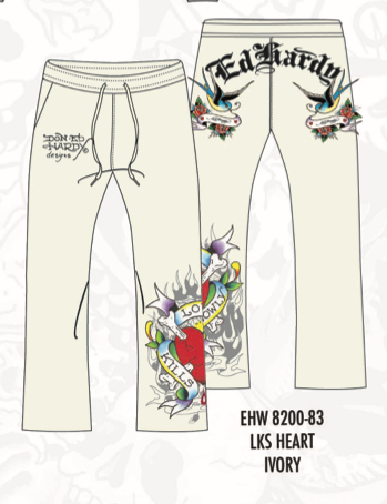 ED HARDY LKS HEART SWEATPANT SET (EHW8200-83)