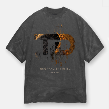 Vtilted Brand Grey and Gold Tee TD-02