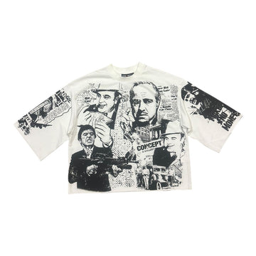 Concept LA "Scared $ Crop" White (CRT_08)