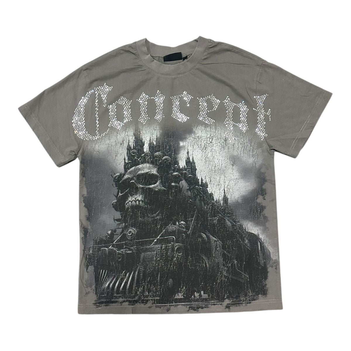 CONCEPT LA "MIDNIGHT" TEE- GRY WASH (CTEE_51 (2))
