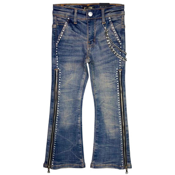 Elite Vintage Secret Stone Zipper Kids Jeans (754-JR)