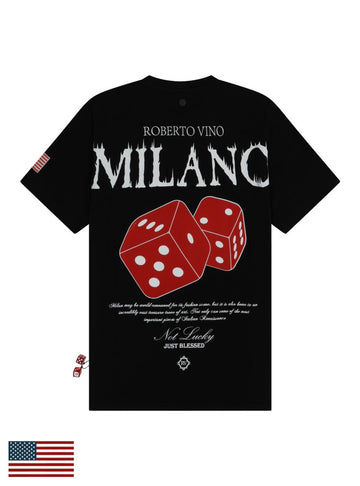 Roberto Vino Milano Black World Tee (S26RVT1G)