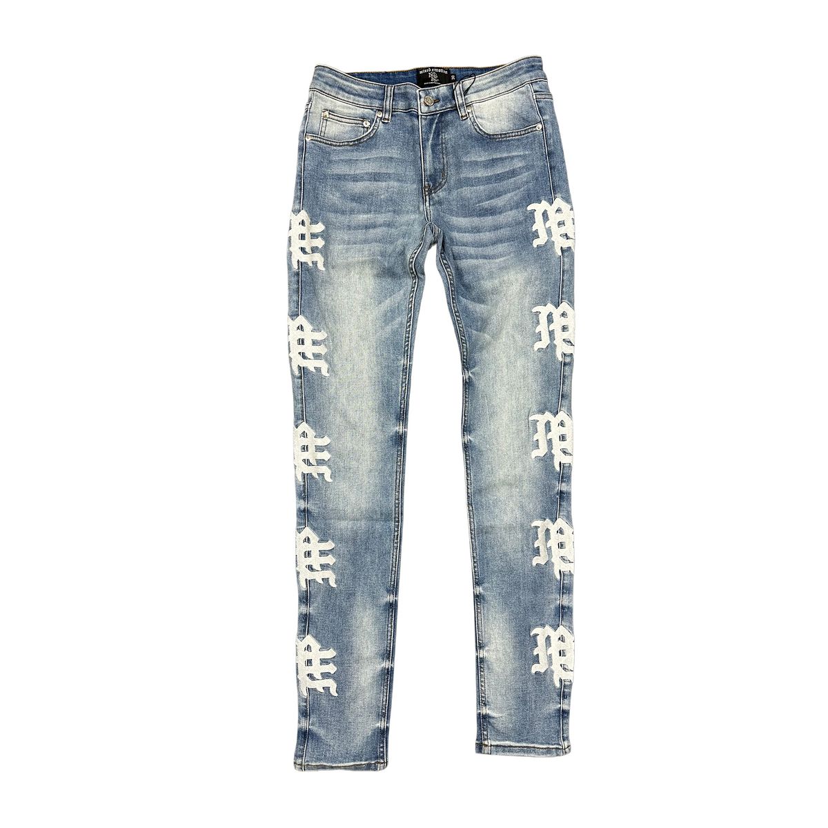 Mixed Emotion Monogram Denim Blue Wash (Monogram Denim Blue Wash)