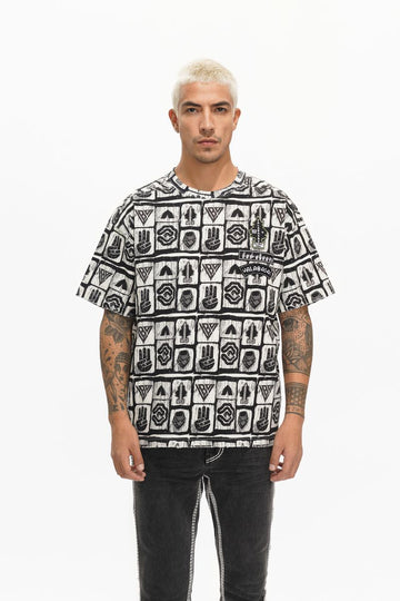 valabasas "WOODCUT" LIGHT GREY (VLBS-VT1-1079)