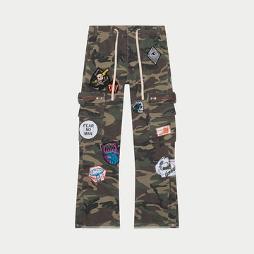 GODSPEED Patchwork Flared Cargo Pants (Patchwork-Flared-Cargo-Pants)