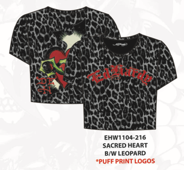 ED HARDY SACRED HEART PUFF PRINT BABY TEE (EHW1104-216)
