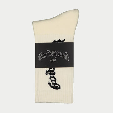 GodSpeed OG Logo Sock (Bone) BOOM (Og-Logo-Sock-Bone-Boom)