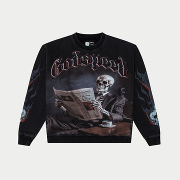 GodSpeed Black Monday Sweatshirt (Black) (Black-Monday-Sweatshirt-Black)