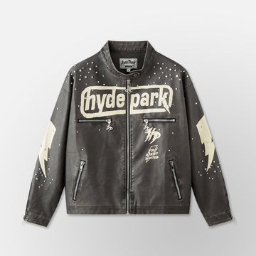 Hydepark Super Speed Racer Moto Jacket - Black (Super-Speed-Racer-Moto-Jacket-Black)