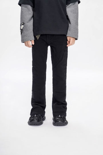 VALABASAS  Kids Lore Jet Black Stacked Jeans (VPLAY-VJ3-1034)