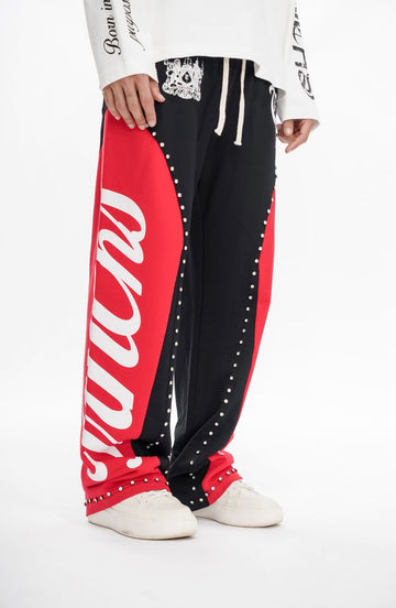 TRNCHS "CROWNED PATH" Black/Red Pants (-Crowned-Path-Black-Red-Pants)
