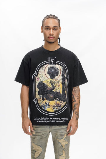 TRNCHS  "JA'ZHYA DOPSON" Black Tee