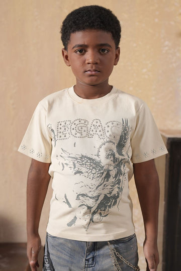 ELITE Legacy Washed Heavy Embellished Kids Tee (4329-JR)