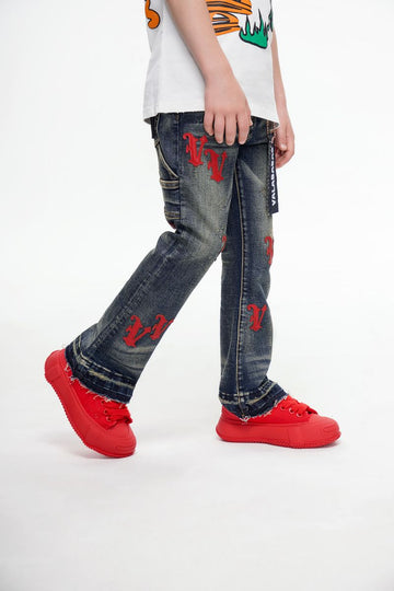 VALABASAS MINIMAL KIDS STACKED DENIM