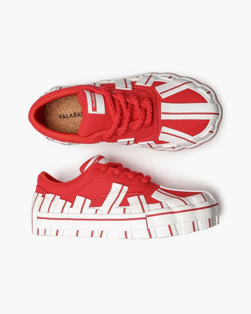 Valabasas Yuratsu 100 Red White Shoes (Yuratsu-100-Red-White-Shoes)