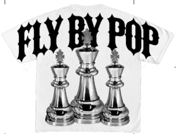 FLY BY POP WHITE  KING CHESS
