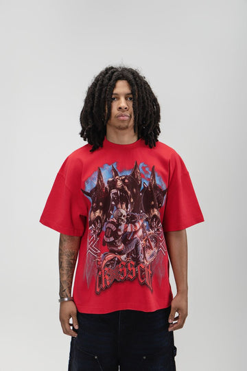 CRXSSCUT PACK RED TEE