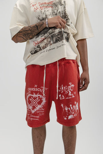 CRXSSCUT MISPRINT SHORTS
