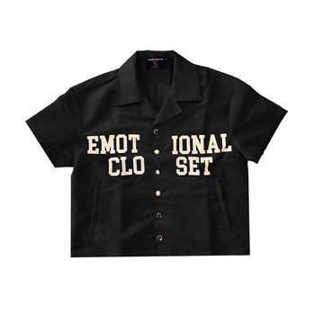 Mixed Emotion Black “Backyard” Nylon Shirt