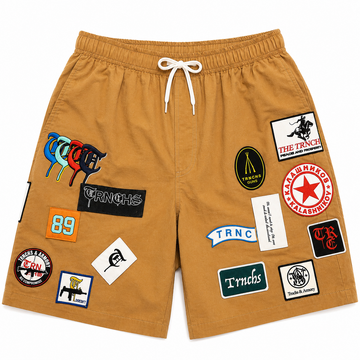 Trnchs  Collection brown patches shorts