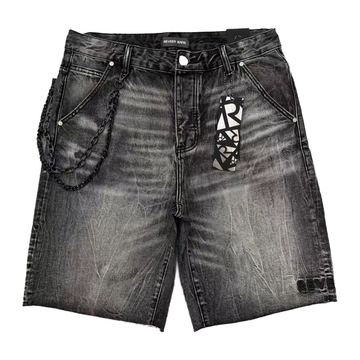 REVEER "CORE" SHADOW BLACK JEAN SHORTS (XP-07)