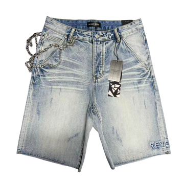 REVEER CORE" ICE BLUE JEAN SHORTS (XP-05)