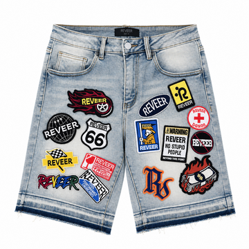 Reveer  'PATCHWORK' JEAN SHORTS