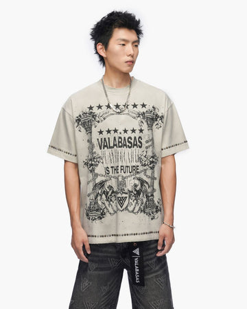 VALABASAS Parchment Tee Vintage Light Grey