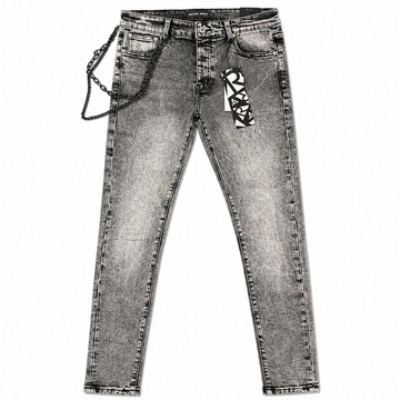 REVEER ORIGIN" STONE GREY SKINNY DENIM